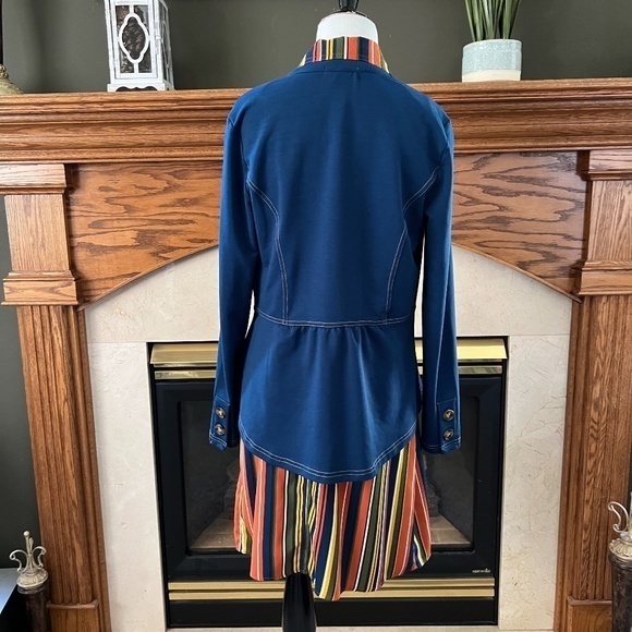 Ophelia Roe Two Piece Midi Striped‎ Dress Sz. S NWOT - Picture 4 of 16